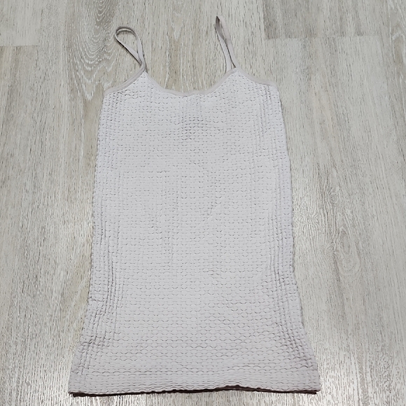 Connection 18 Tops - Connection 18 Light Cream Textured Spaghetti-Strap Camisole